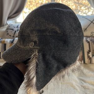 Outdoor research wool faux fur winter hat